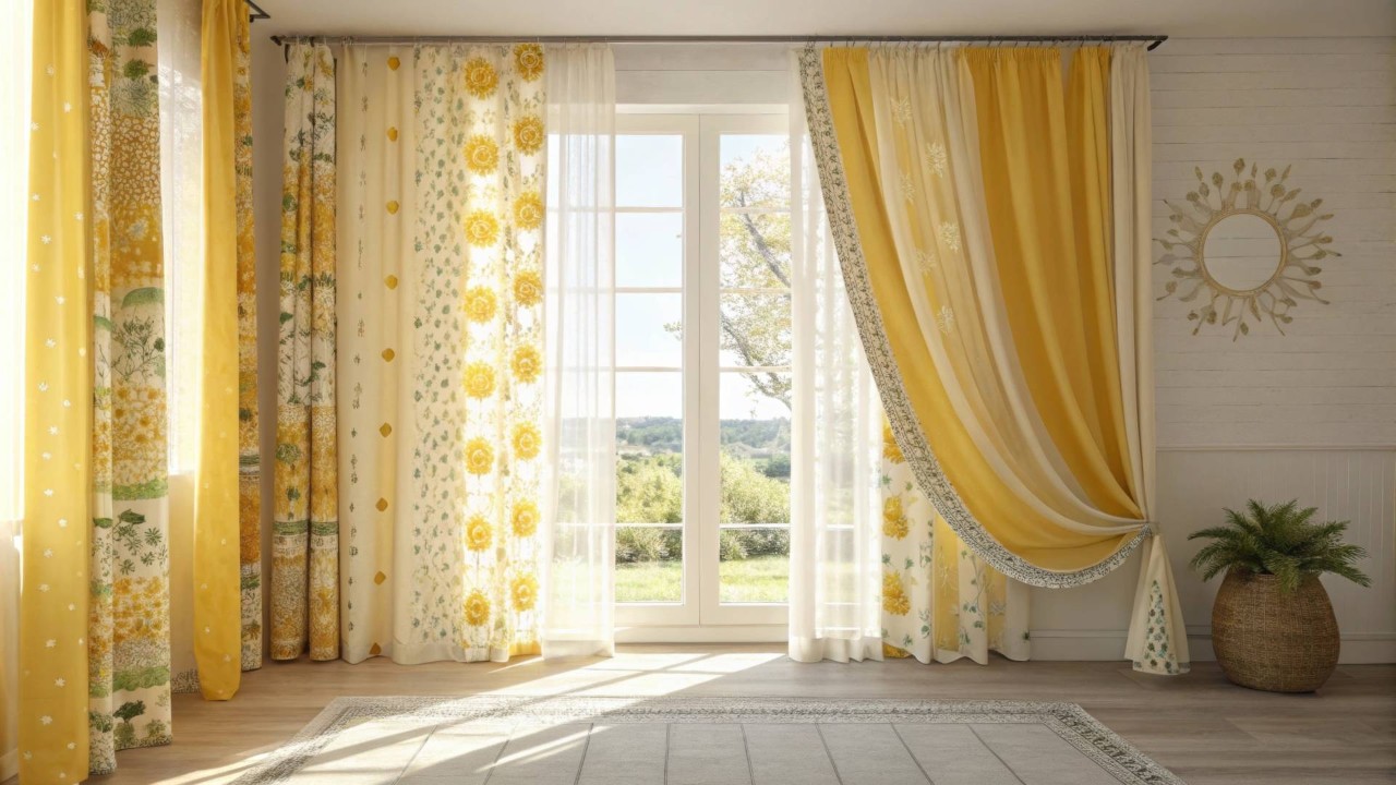 Two windows with custom drapery and airy fabrics at Blind & Shutter Gallery near Cape Coral, FL